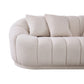Maximilian - Modern Japandi Style Tight Back Boucle Couches - view 7