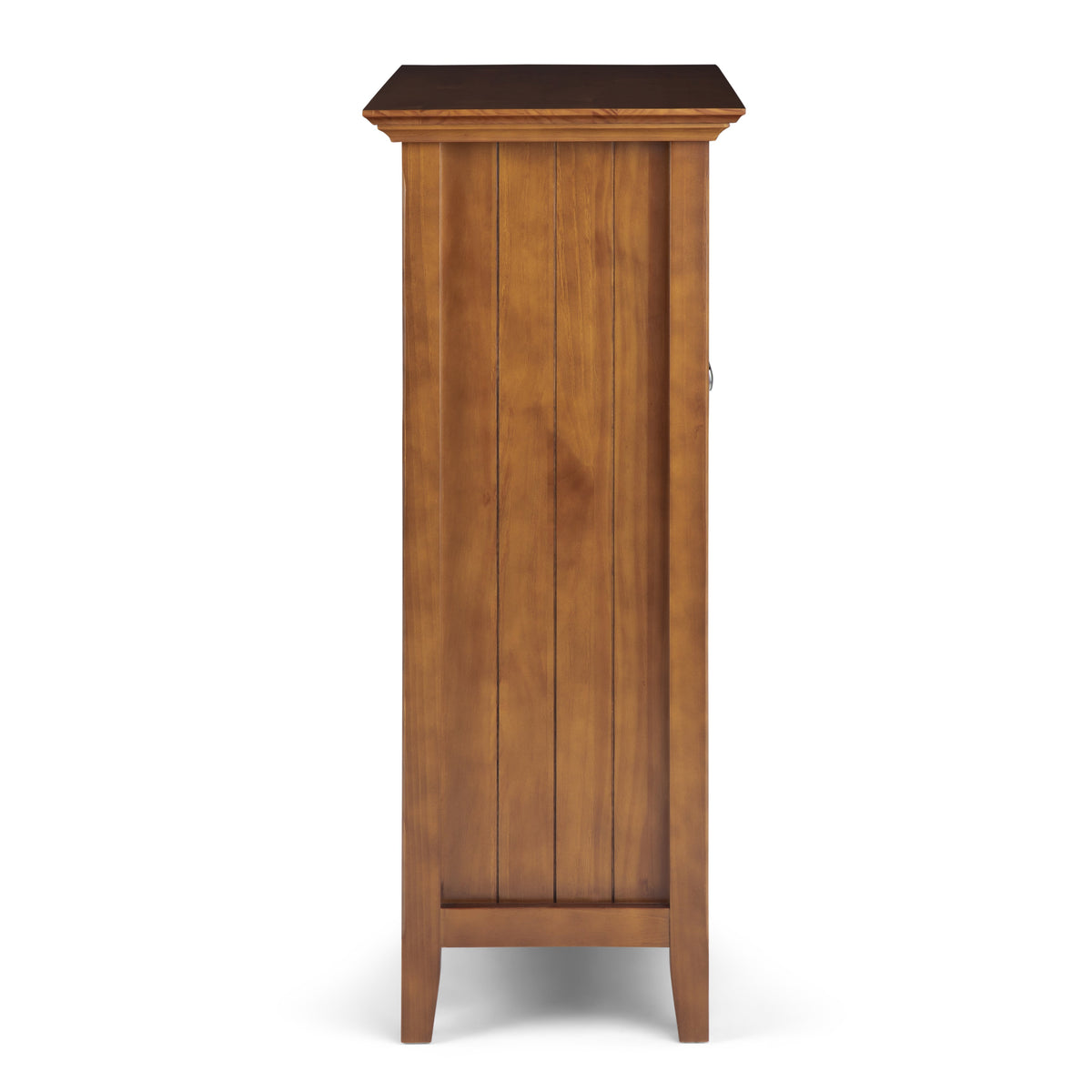 Acadian 39 Inch Wide Solid Wood Transitional Storage Cabinet in Light Golden