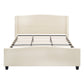 King Size Bed Frame with Upholstered Teddy Velvet Headboard