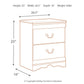 Anarasia - Two Drawer Night Stand - White