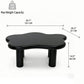 Cloud Shaped Coffee Table With 4 Round Legs