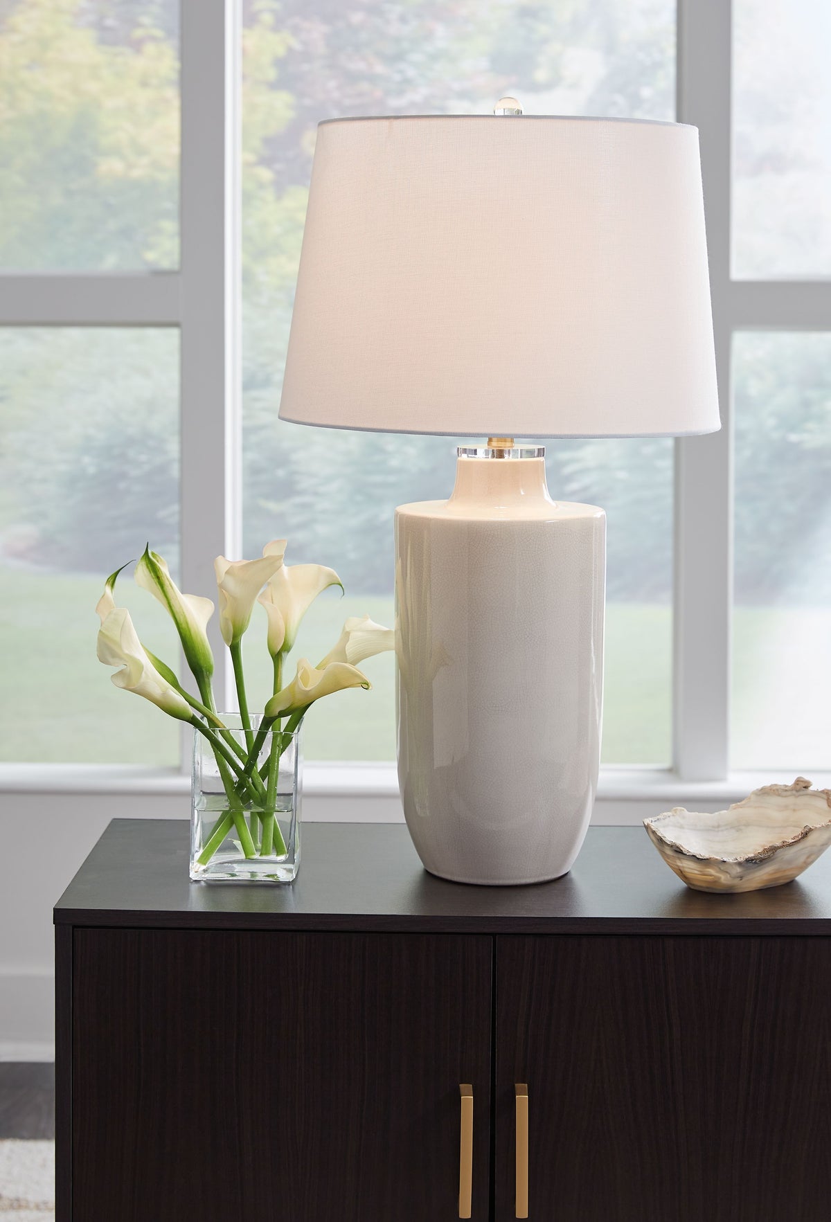 Cylener - Ceramic Table Lamp - Off White
