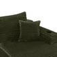 134" Cloud Sectional Sofa with U-Shape Chaise and Side Pockets