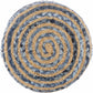 Fermont Hand Crafted Denim Jute Ottoman