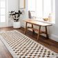 Leryn Brown Checkered Plush Rug