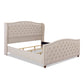 Marcella Upholstered Shelter Headboard Bed Set