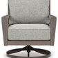 Hillside Barn - Swivel Lounge W/ Cushion - Gray / Brown