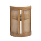 Lilith Curved Rattan Upholstered Dining Chair