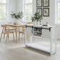 46" Modern Farmhouse Entryway Table with Storage & Sliding Barn Door