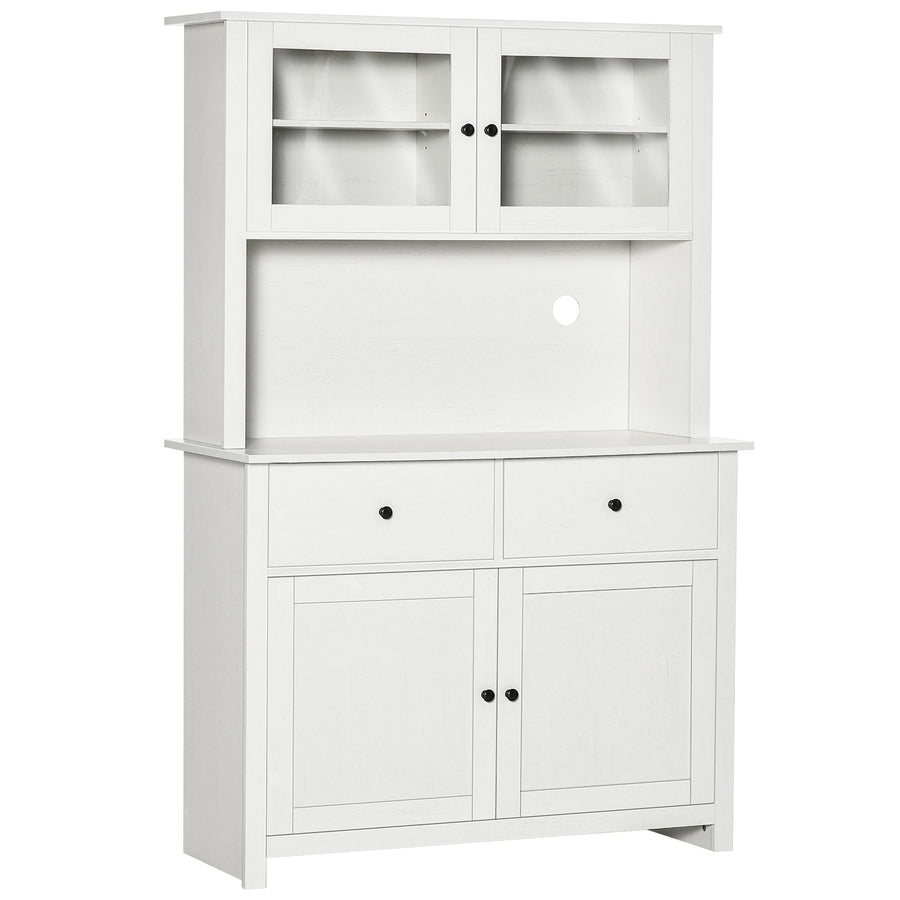 HOMCOM 63.5" Kitchen Buffet with Hutch