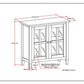 Warm Shaker 32" Wide Solid Wood Low Storage Cabinet in Tobacco