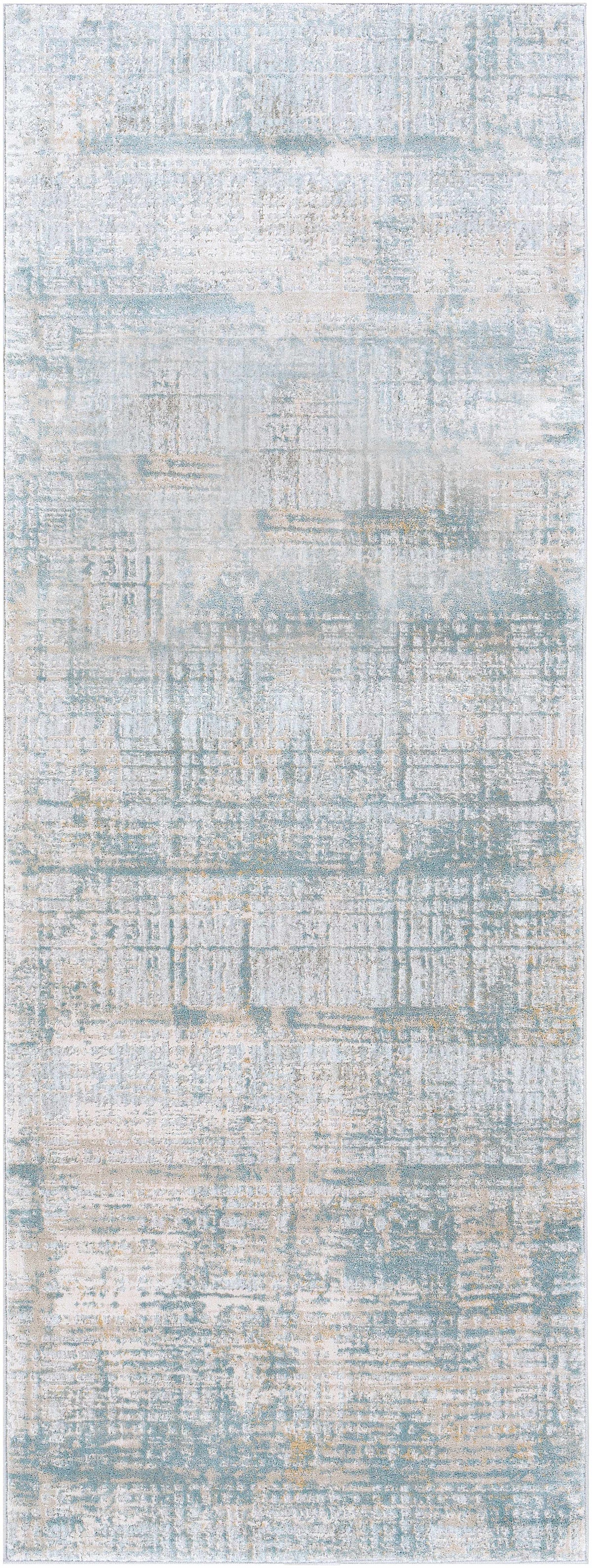 Fallin Gray Thick Luxe Abstract Striped Rug