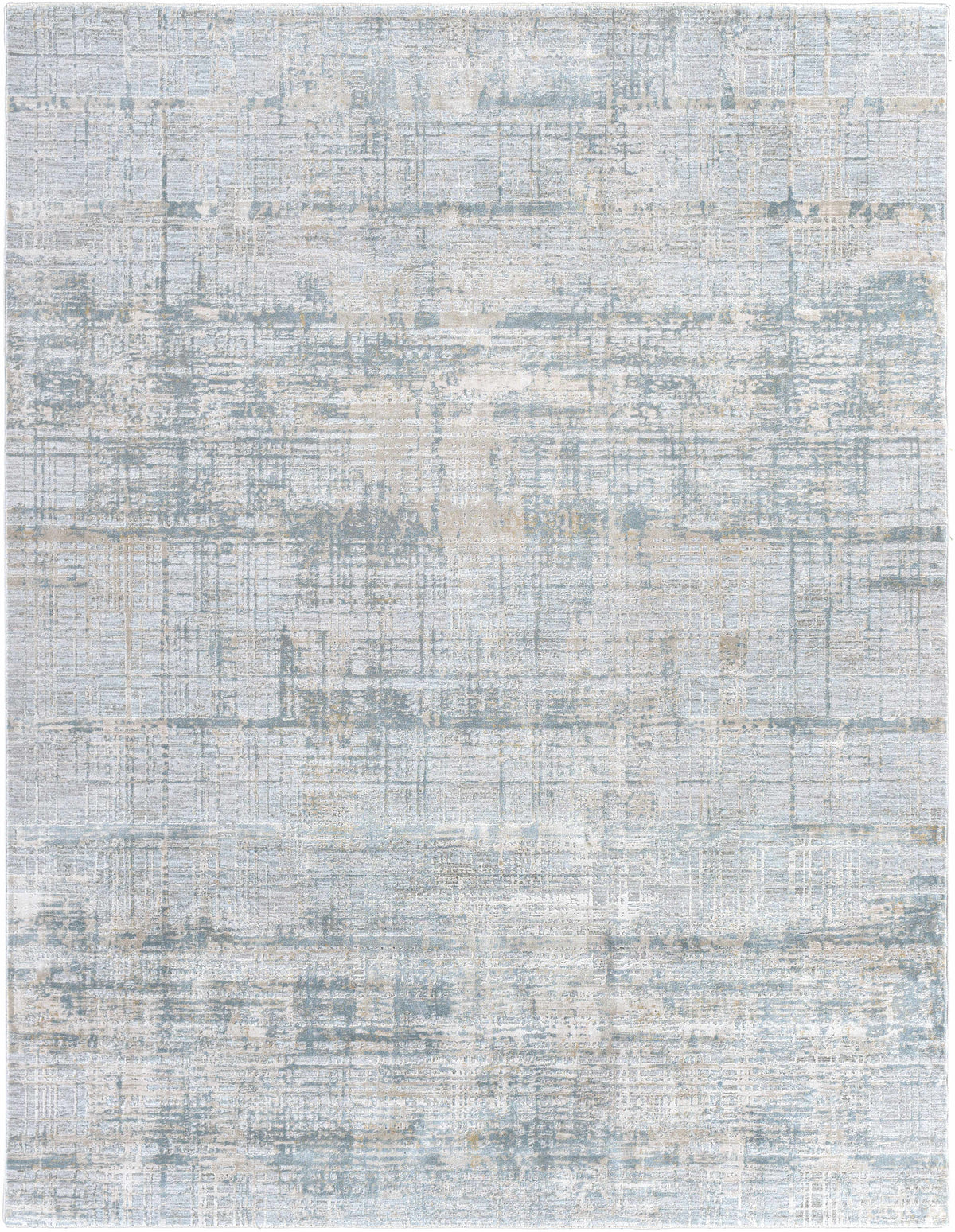 Fallin Gray Thick Luxe Abstract Striped Rug