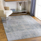 Fallin Gray Thick Luxe Abstract Striped Rug