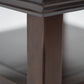 Acadian Solid Wood Narrow Side Table in Brunette