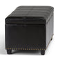 Amelia 33 Inch Wide Storage Ottoman Bench