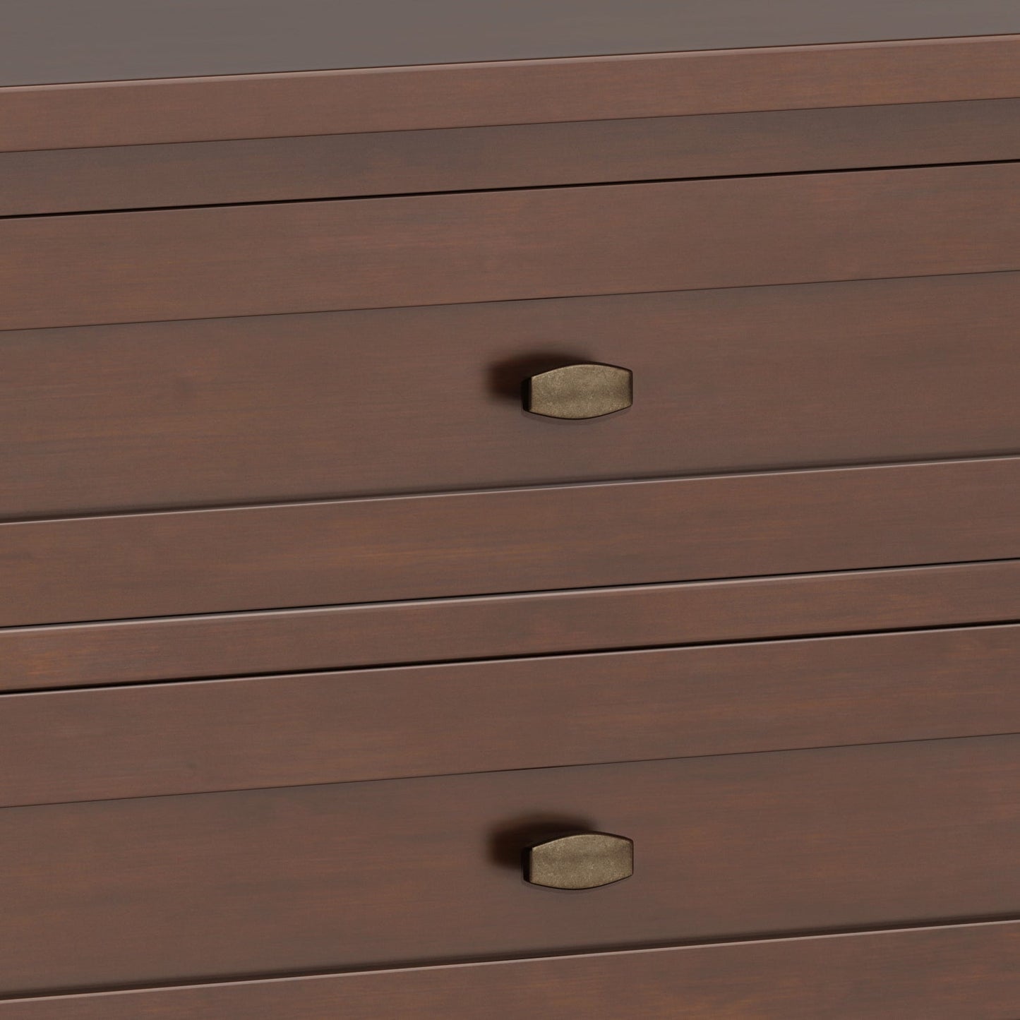 Warm Shaker Solid Wood 24 Inch Wide Transitional Nightstand in Russet