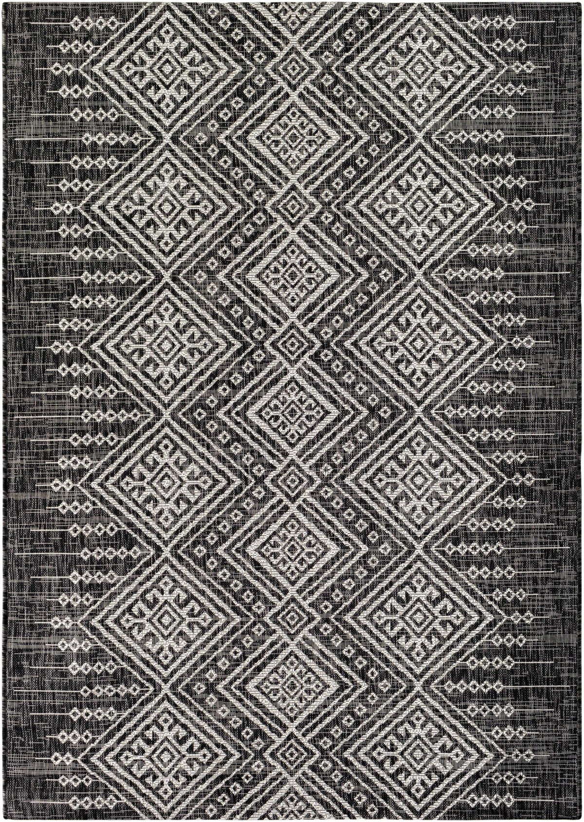 Frankville Black&White All Over Performance Outdoor Rug