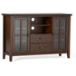 Artisan 53 Inch Wide Solid Wood Tall TV Stand in Russet