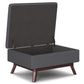 Owen 34 Inch Wide Coffee Table Storage Ottoman