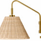 Gabas Gold Iron Rattan Wall Sconces