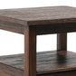 Warm Shaker Solid Wood 20 Inch Wide Transitional End Table