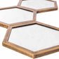 Gitagum Rustic Gold Honeycomb Mirror