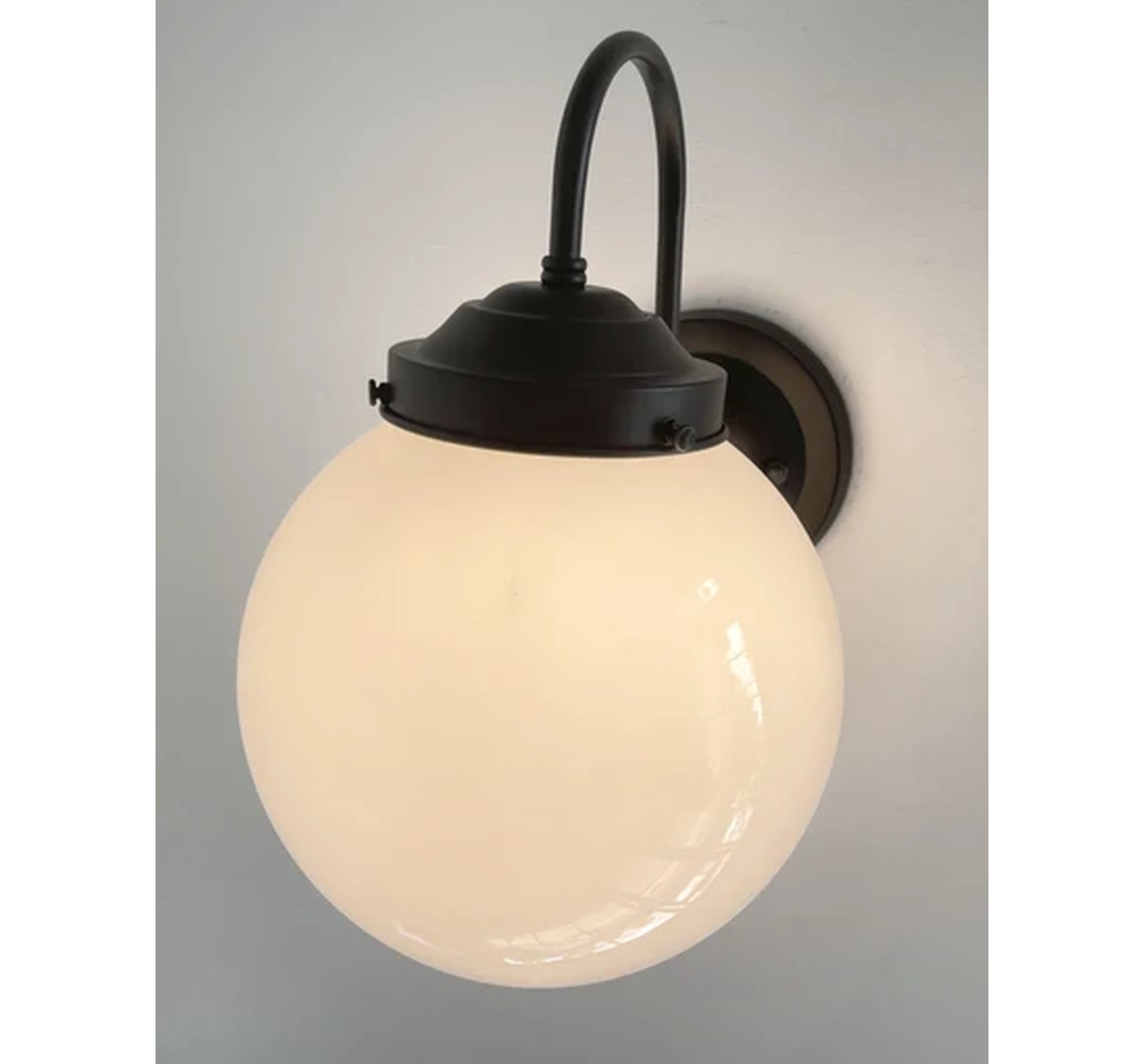 Large Modern Globe Wall Sconce | 8"W
