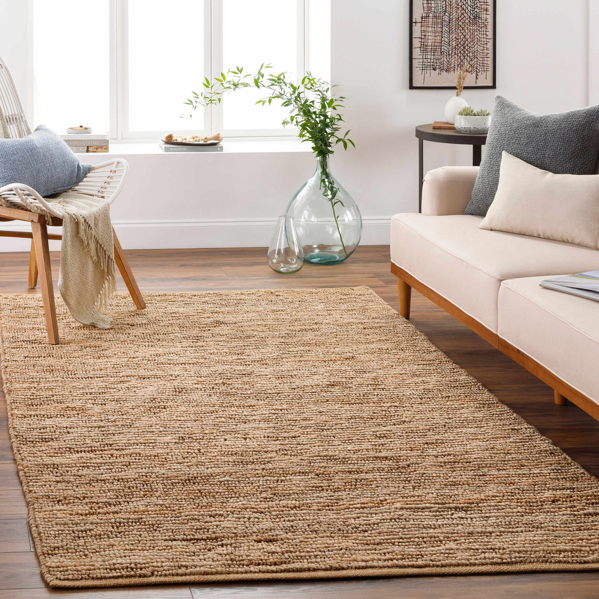 Glover Natural Braided Jute Carpet - Clearance