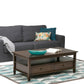 Warm Shaker Solid Wood Transitional Coffee Table