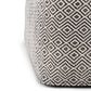 Brynn 18 Inch Wide Square Pouf in Patterned