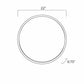 Guindarohan Gold Frame Round Mirror