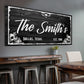 Family Gothic Skull Sign -  Customized Modern Gothic Decor For Living Room