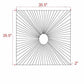Garnet White Mosaic Starburst Wall Art - Clearance