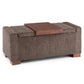 Bretton 42 Inch Wide Lift Top Storage Ottoman in Deep Umber