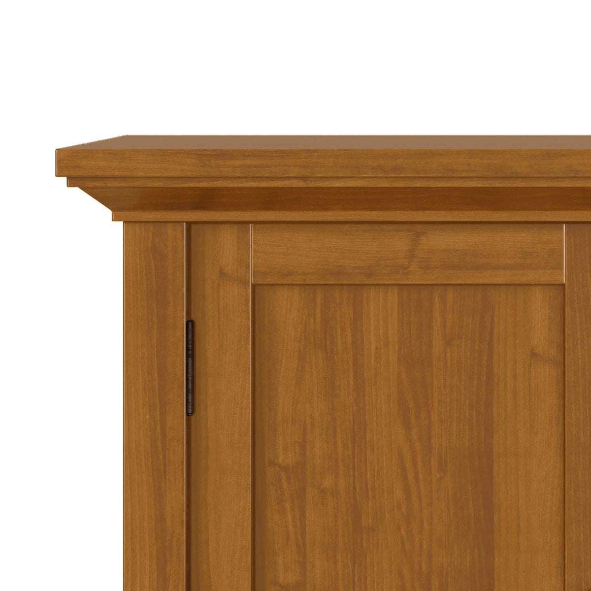 Redmond 32-Inch Wide Solid Wood Low Storage Cabinet in Light Golden