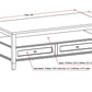 Warm Shaker Solid Wood Transitional Coffee Table