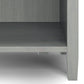 Warm Shaker Solid Wood Nightstand in Fog