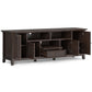 Amherst 72 Inch Wide Solid Wood TV Stand in Brunette