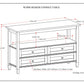 Warm Shaker 48 Inch Wide Solid Wood Console Sofa Table