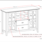 Artisan 53 Inch Wide Solid Wood Tall TV Stand in Russet