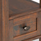 Warm Shaker Solid Wood 14 Inch Wide Transitional Narrow Side Table
