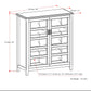 Burlington 40 Inch Wide Solid Wood Medium Storage Cabinet in Mahogany