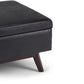 Owen 34 Inch Wide Coffee Table Storage Ottoman in Distressed