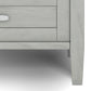 Warm Shaker Solid Wood 20-Inch Wide Transitional End Table in Fog