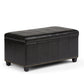 Amelia 33 Inch Wide Storage Ottoman Bench