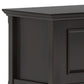 Amherst 72 Inch Wide Solid Wood Low TV Stand in Hickory
