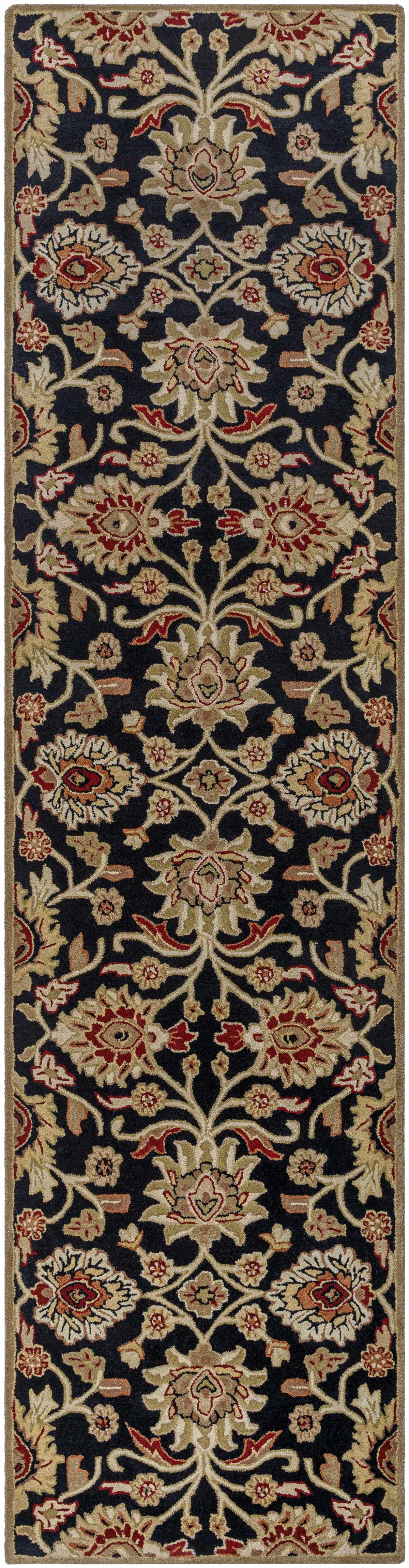 Conesus 1053 Hand Tufted Black Wool Rug