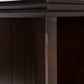 Acadian 57 Inch Wide Solid Wood 8 Cube Storage Sofa Table in Brunette