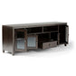 Cosmopolitan 72 Inch Wide Solid Wood TV Stand in Mahogany